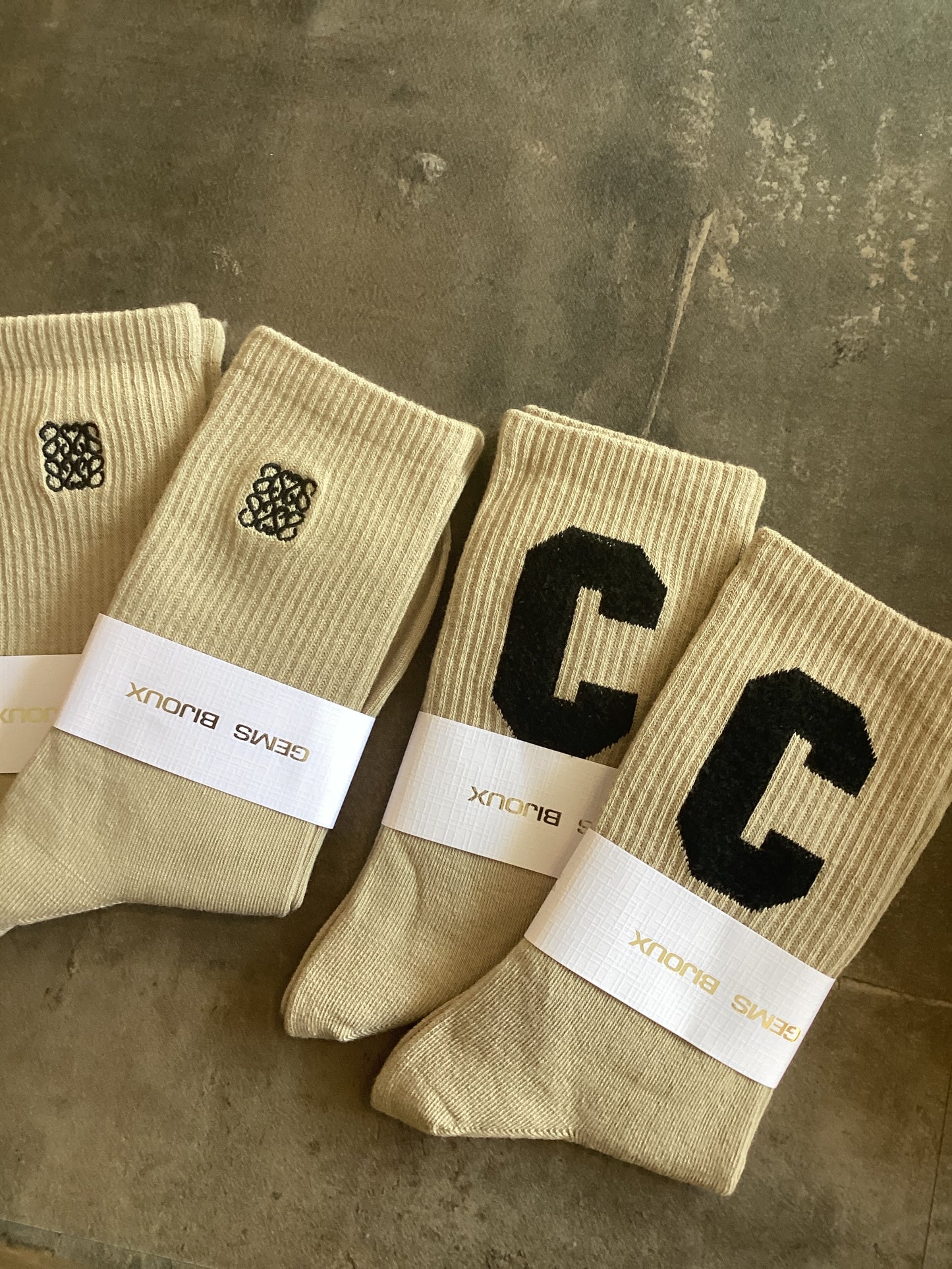 Socken beige