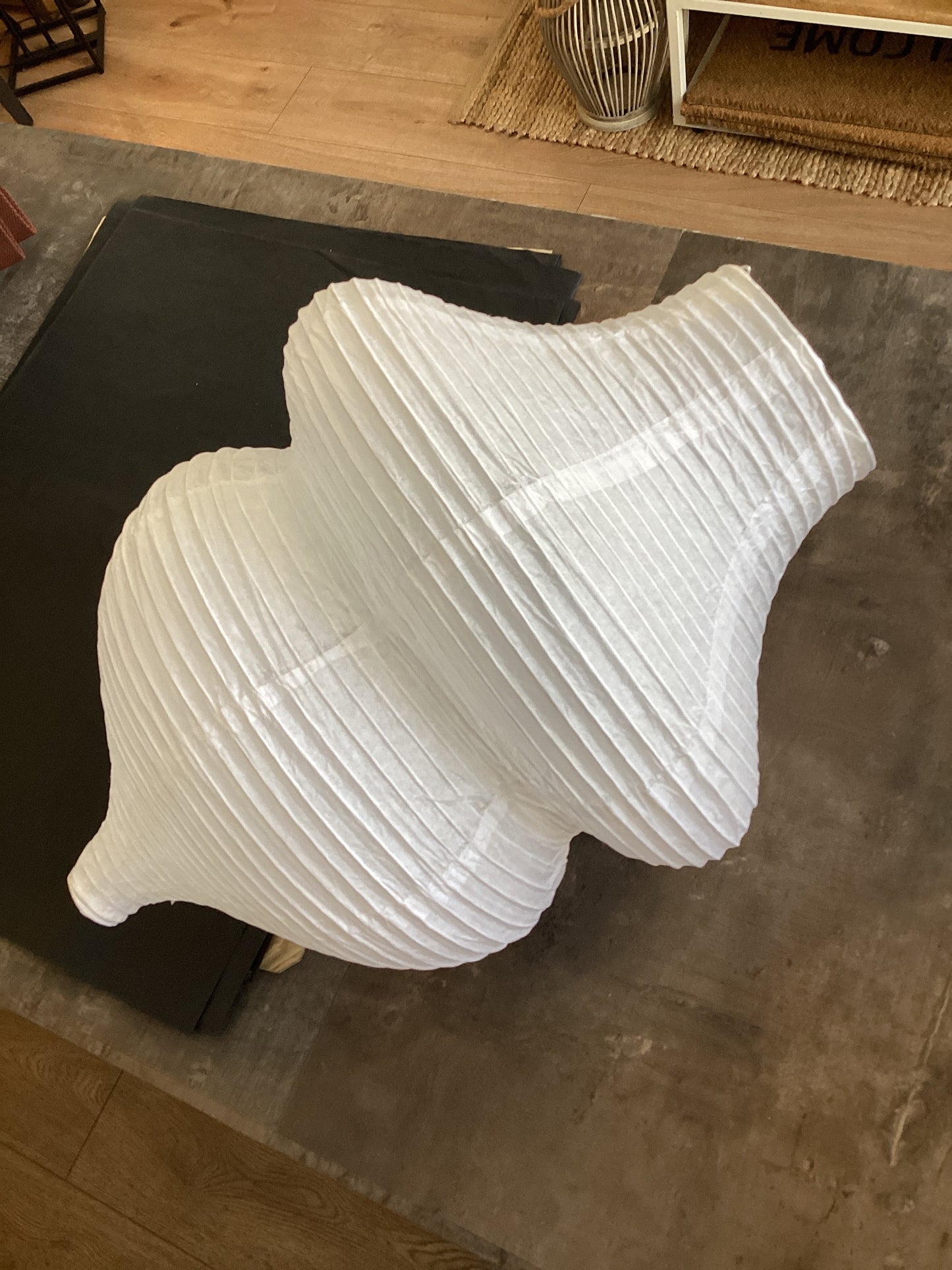 Lampenschirm Papier weiß