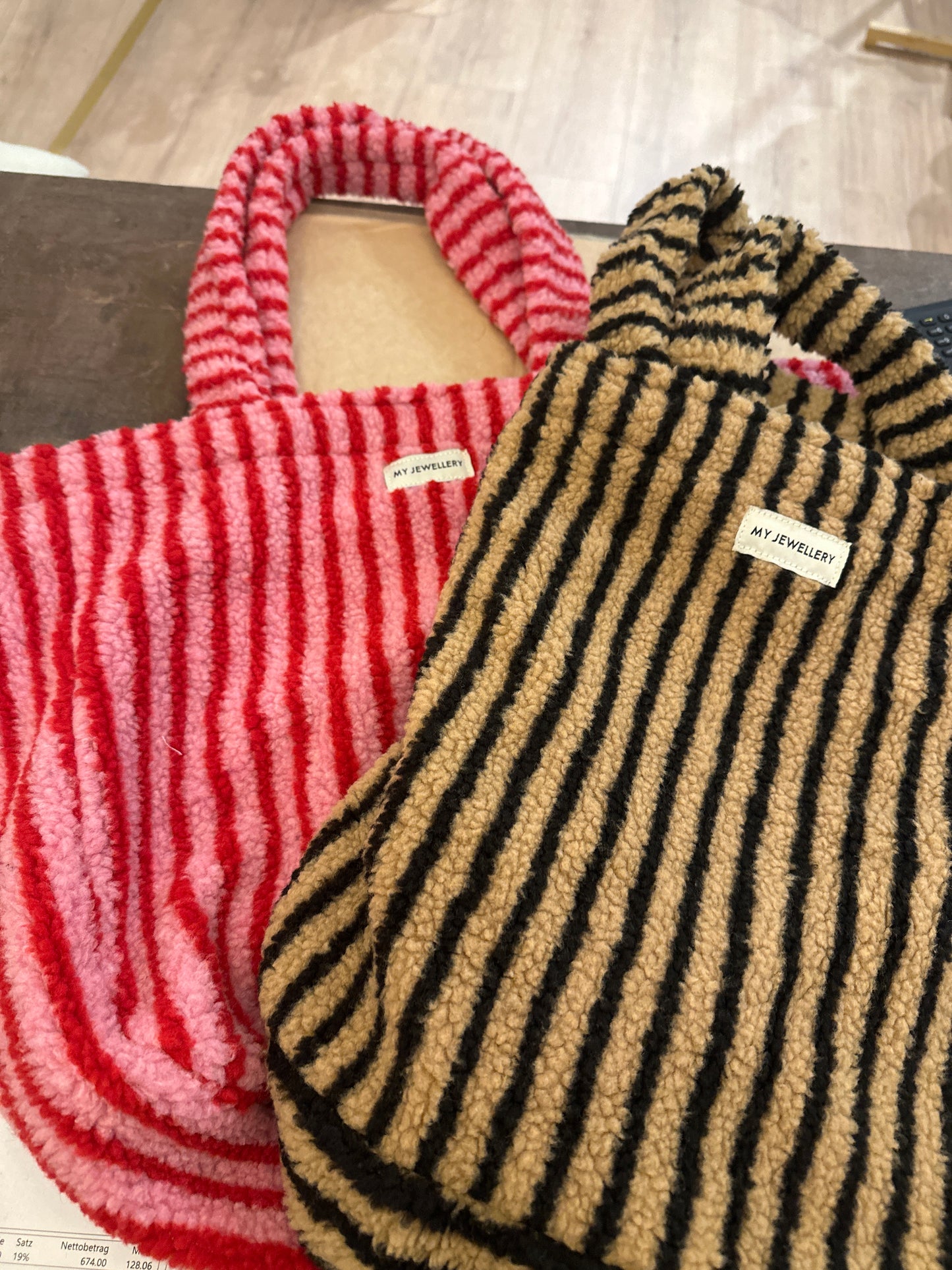 Tasche Teddy Streifen