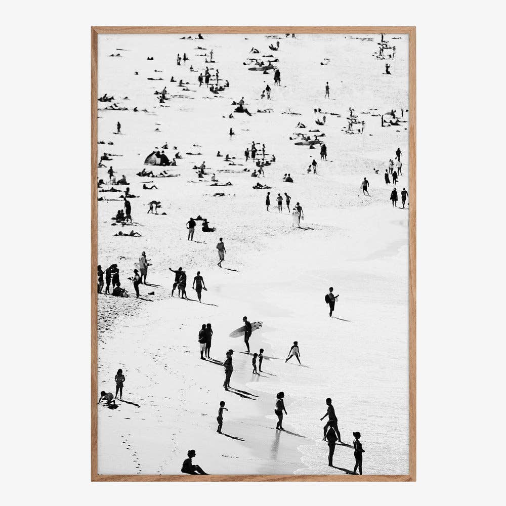 Kunstdruck: Strand-Silhouetten (40x50cm)