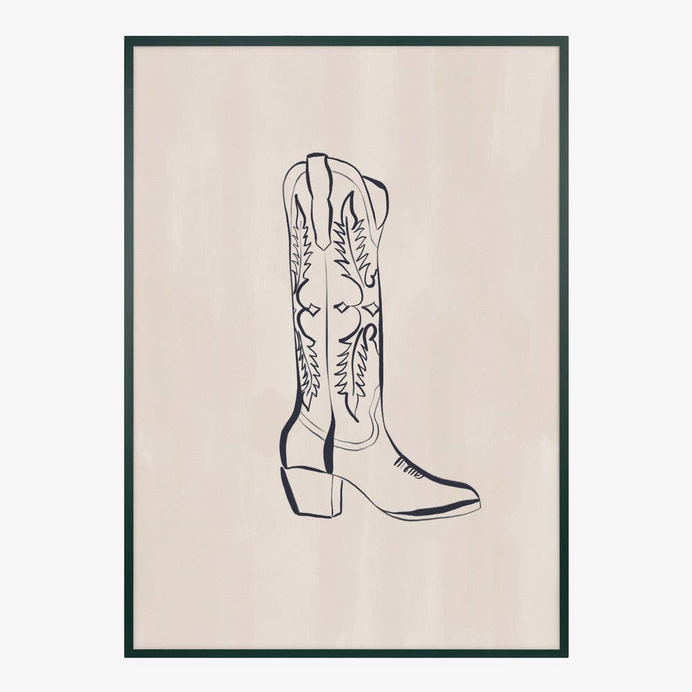 Kunstdruck: Cowboystiefel (40 x 50cm)