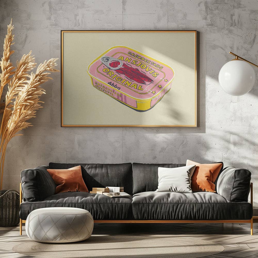 Kunstdruck: Vintage-Fischdose (50x70cm)