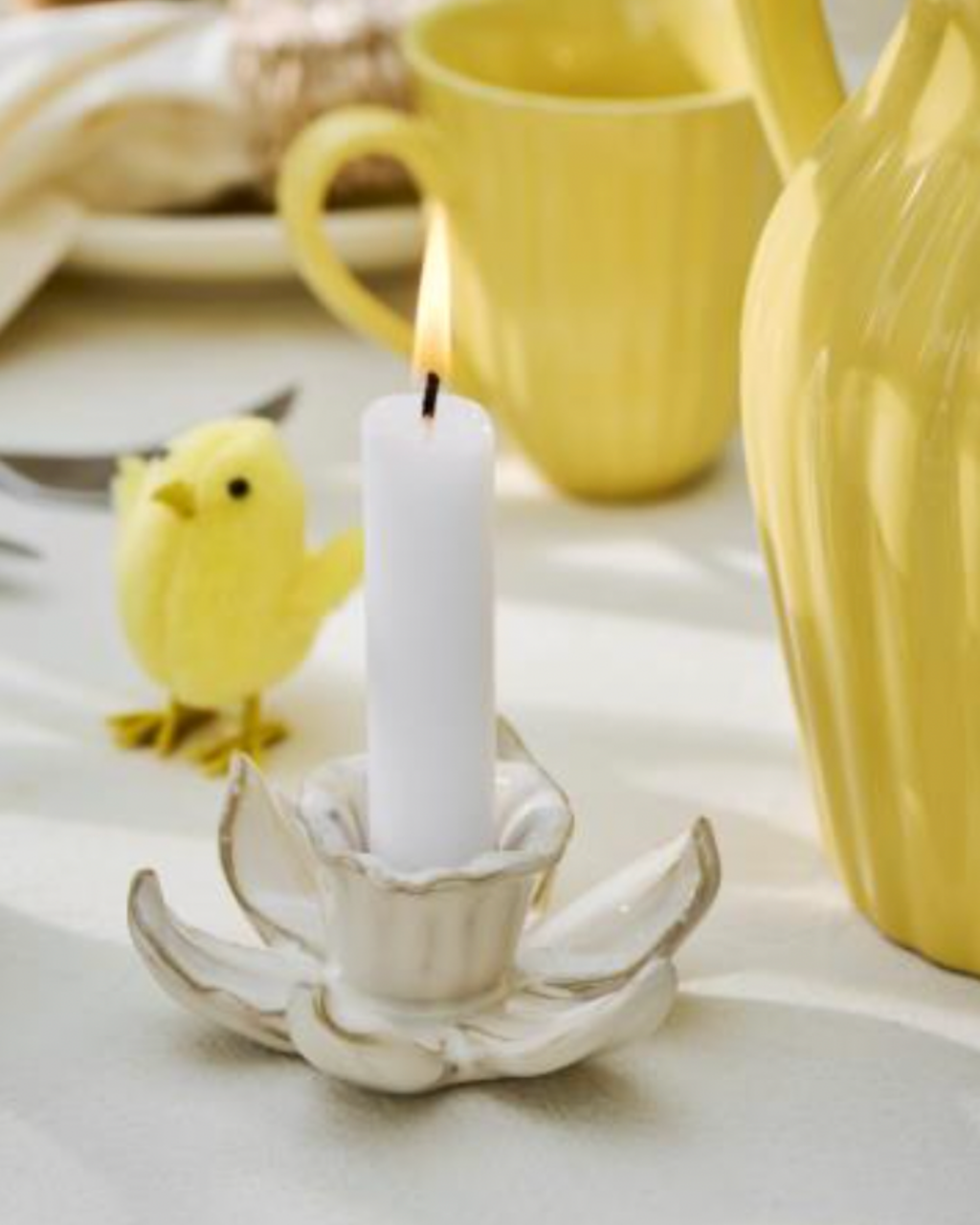 Ib Laursen Kerzenhalter „Daffodils“ butter cream