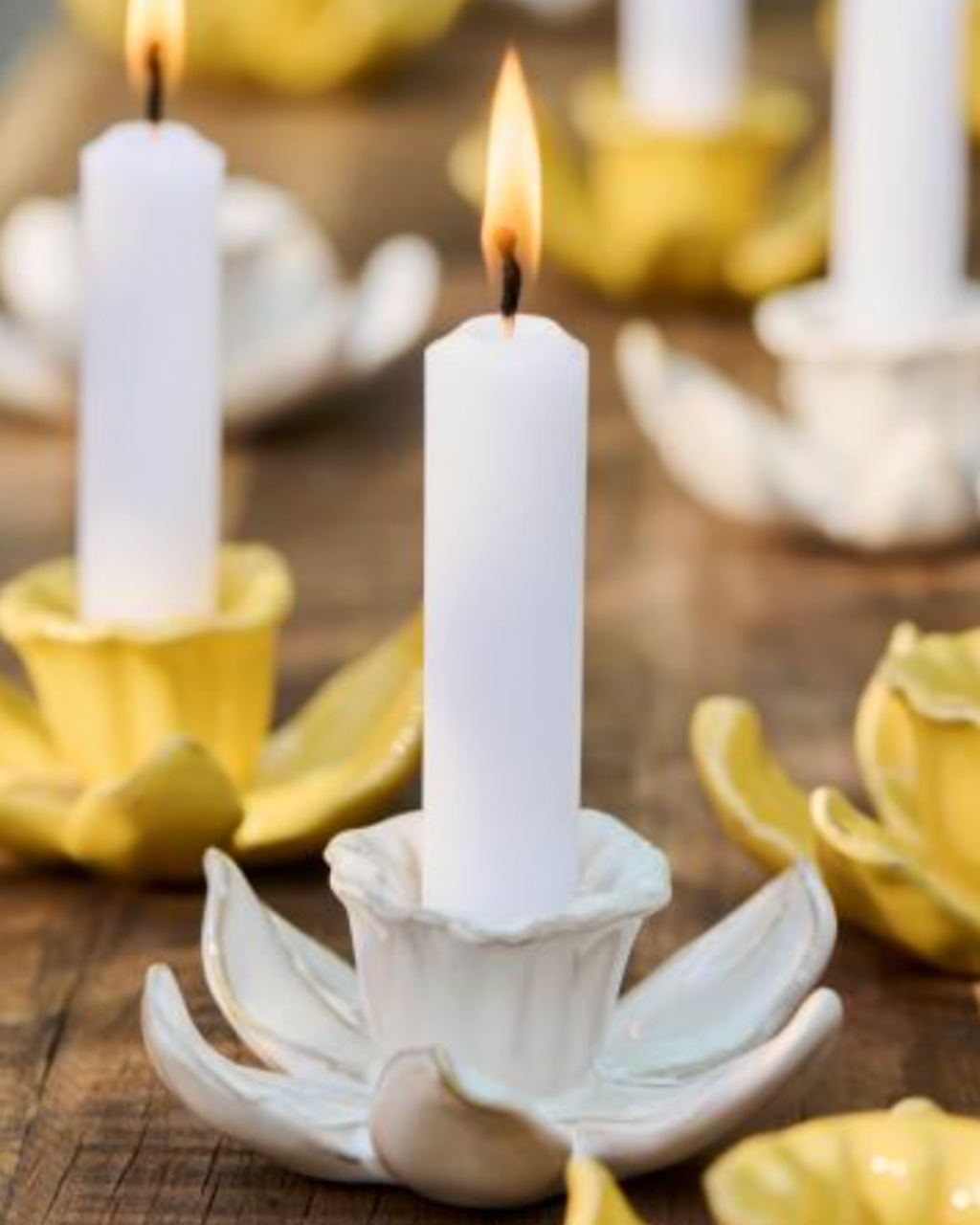 Ib Laursen Kerzenhalter „Daffodils“ butter cream