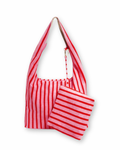 Frottee Tasche Rot / Pink