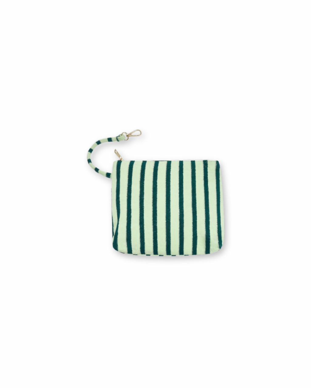 Frottee Tasche grün gestreift