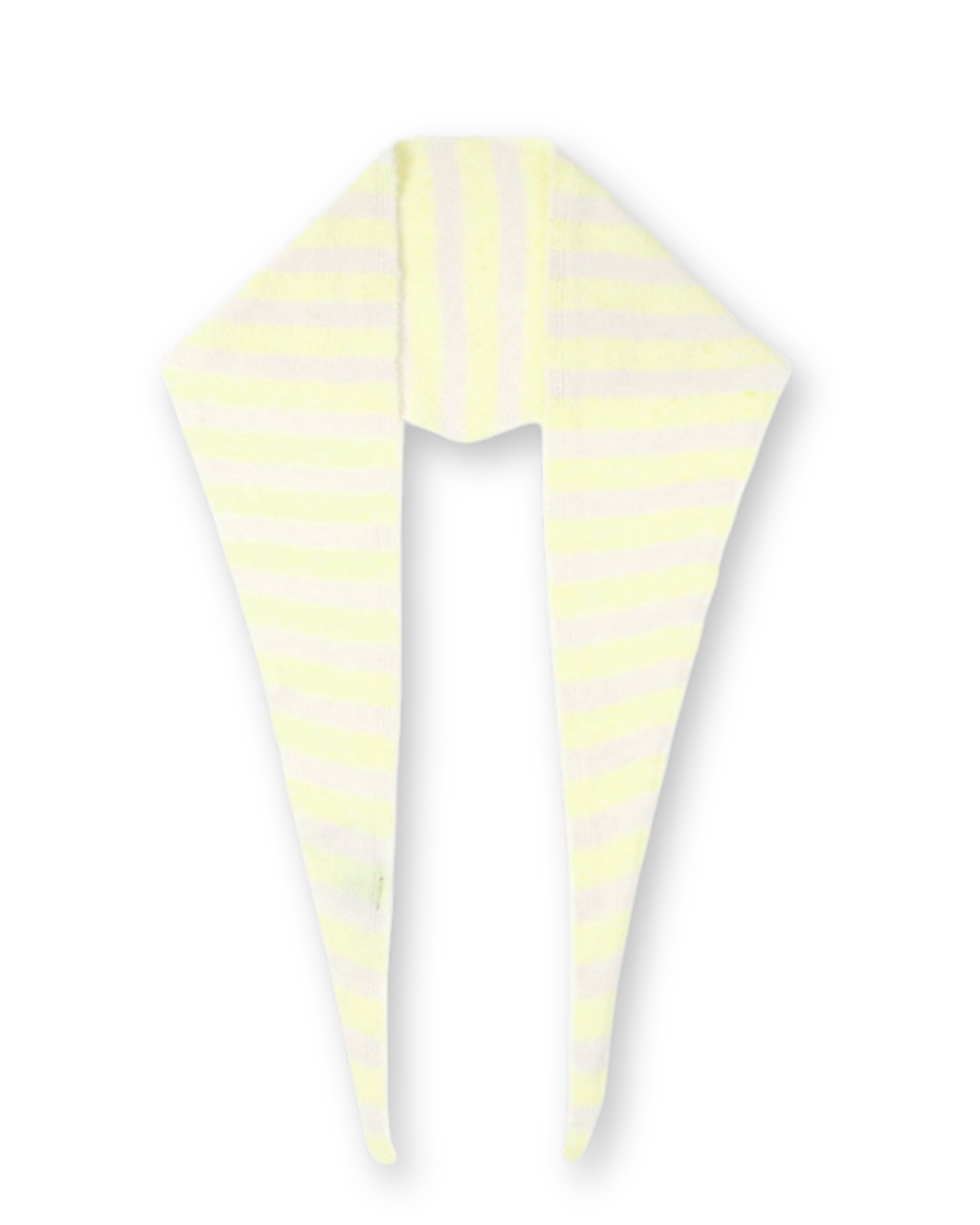 Dreiecksschal butter yellow gestreift