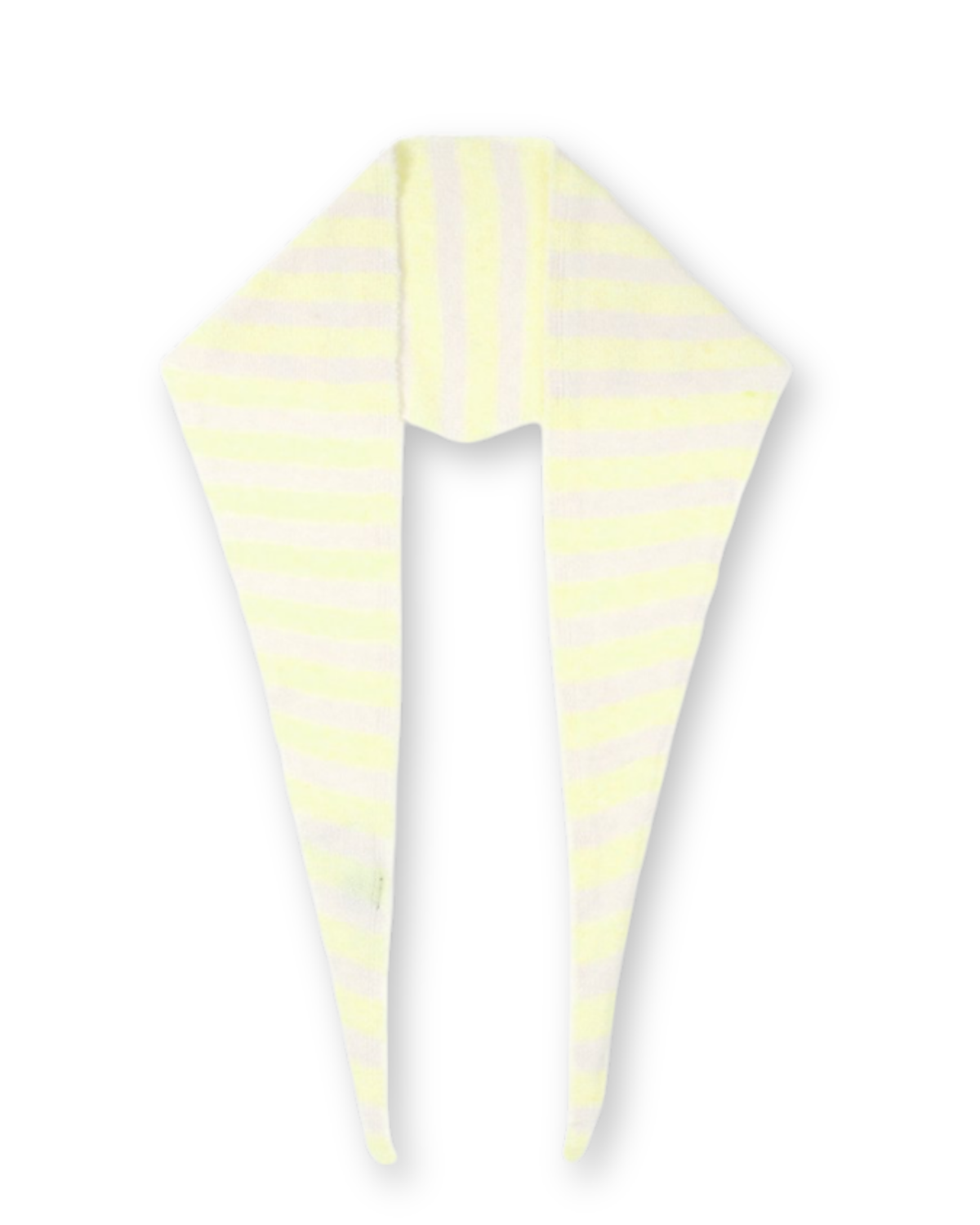 Dreiecksschal butter yellow gestreift
