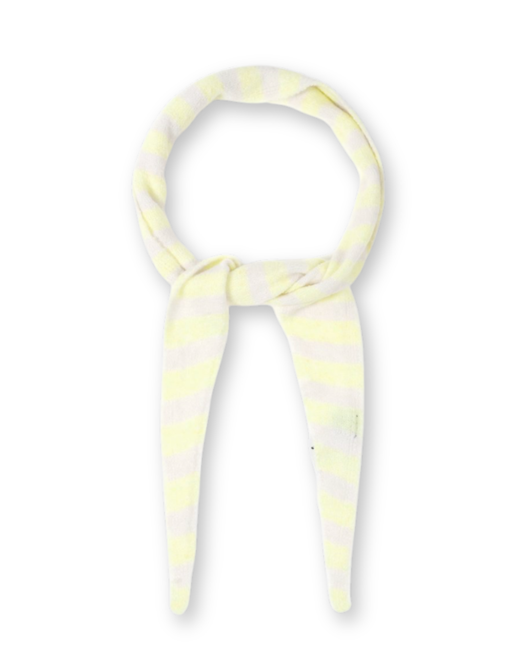 Dreiecksschal butter yellow gestreift