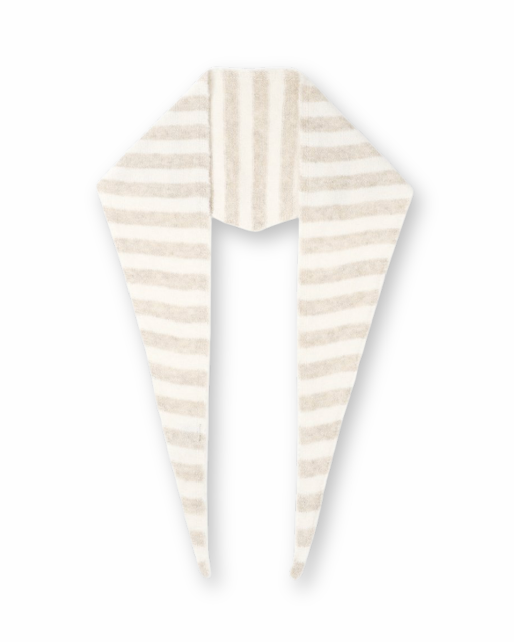 Dreiecksschal in beige / off white