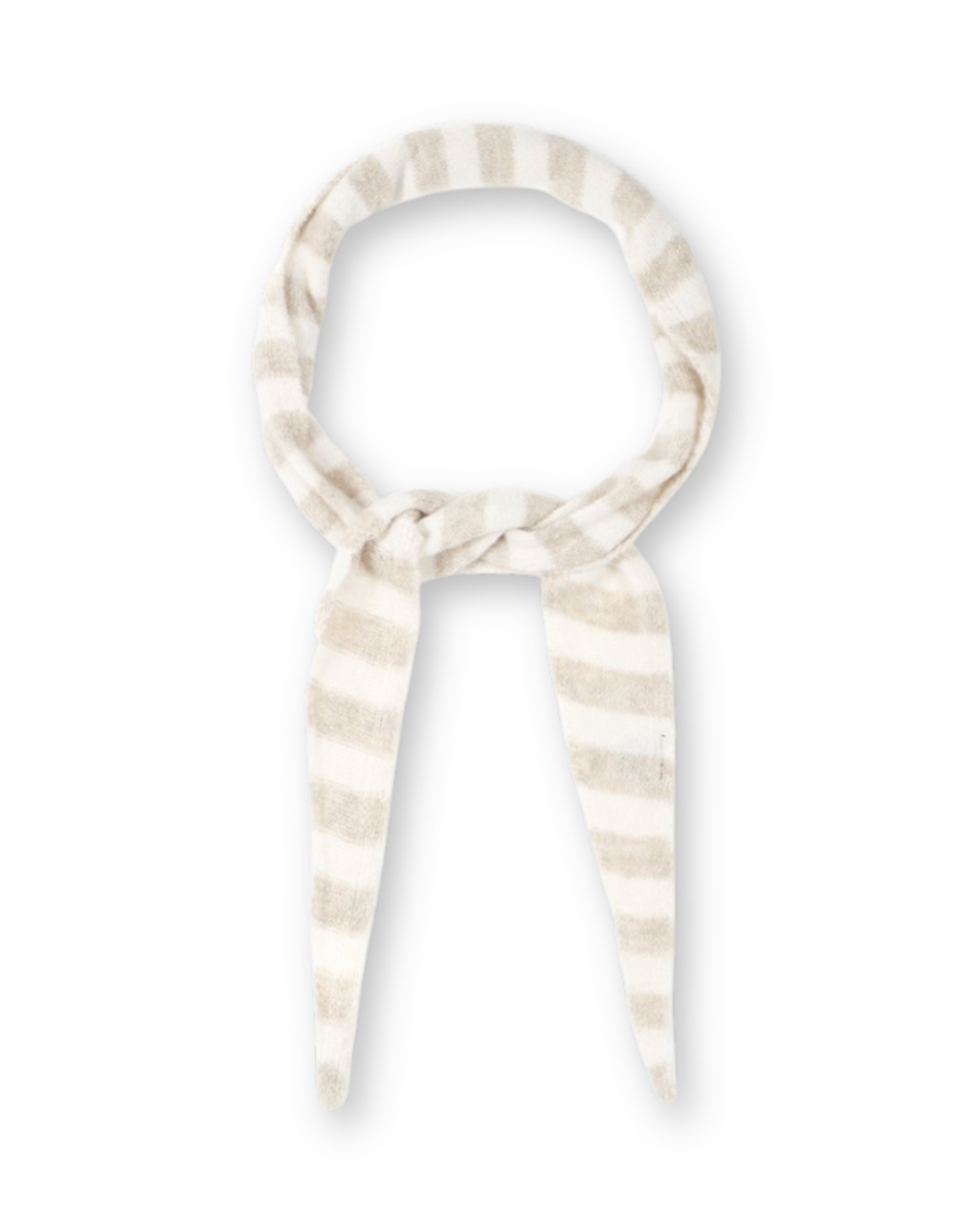 Dreiecksschal in beige / off white