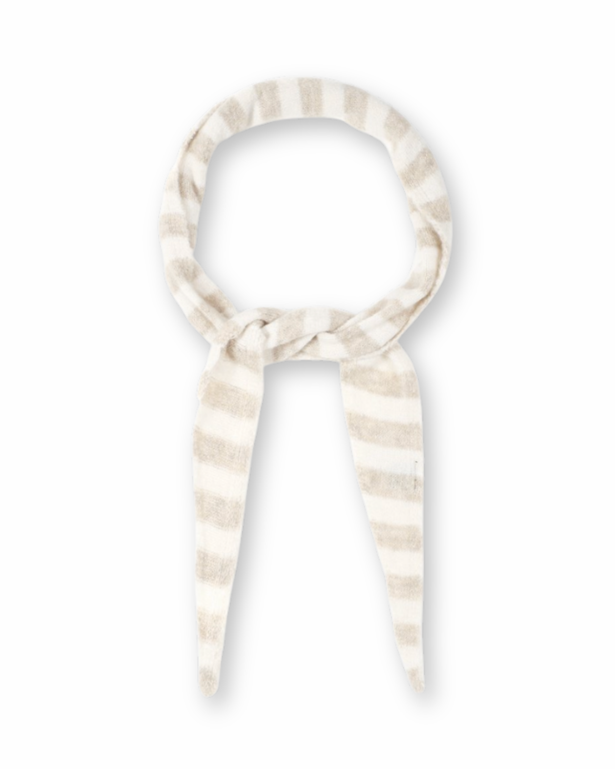 Dreiecksschal in beige / off white