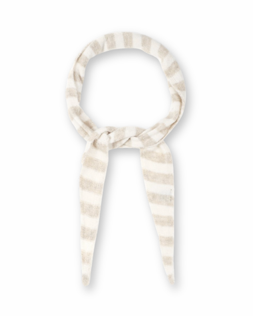 Dreiecksschal in beige / off white