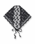 Dreieckstuch Spitze Schwarz