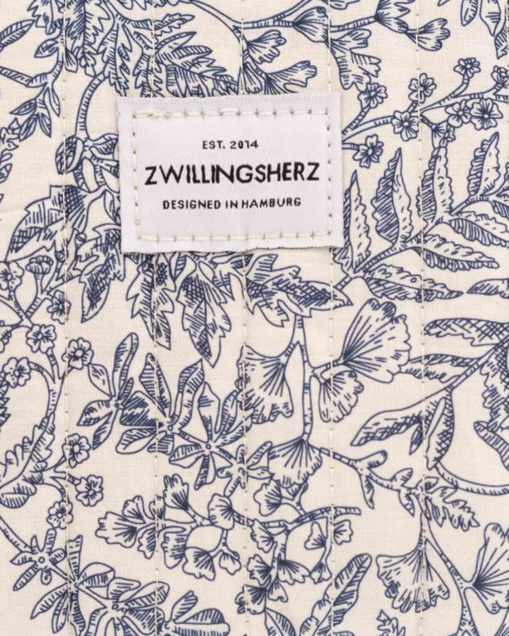 Kosmetikbeutel Floral Blau von Zwllingsherz