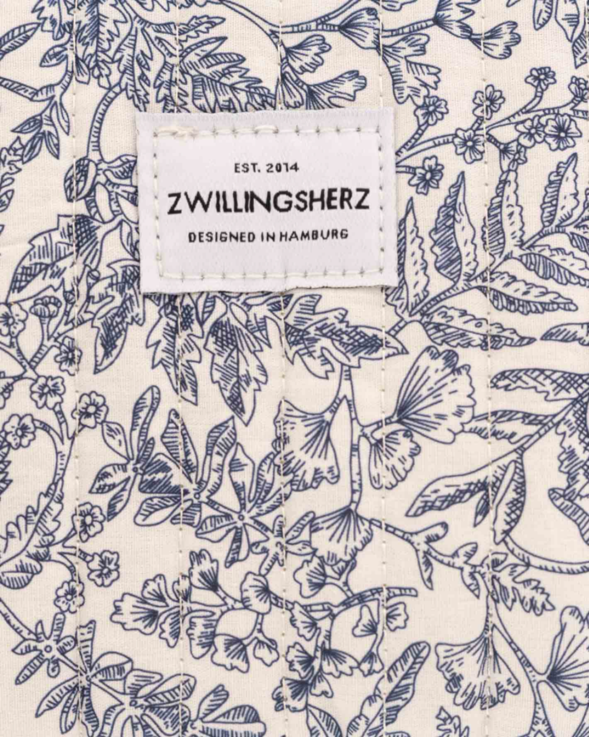 Kosmetikbeutel Floral Blau von Zwllingsherz