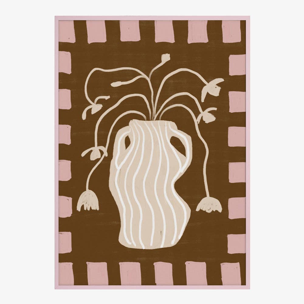 Kunstdruck: Gestreifte Vase (40 x 50cm)