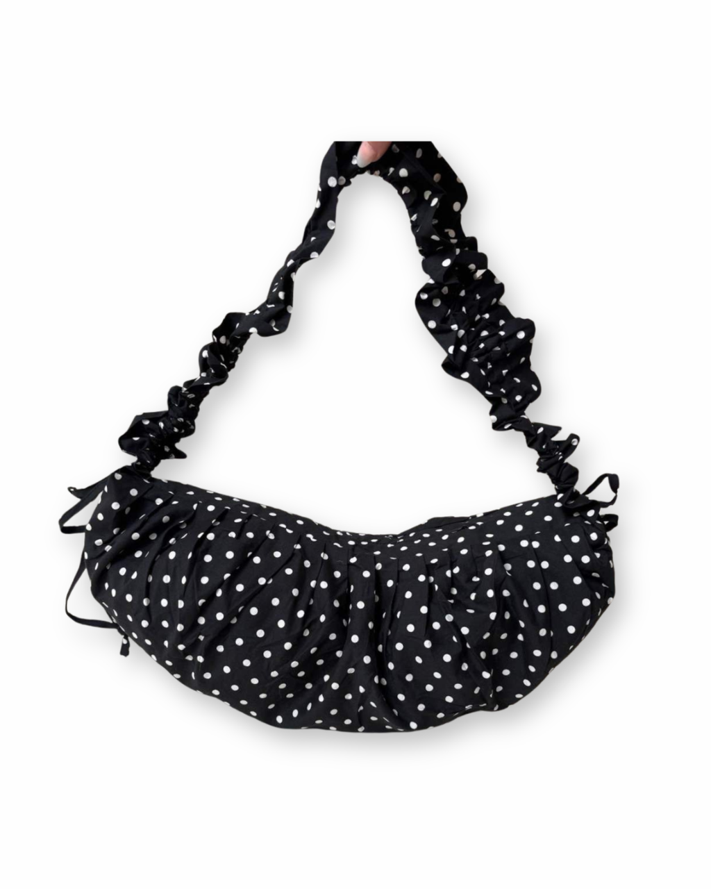 2in1 Tasche Polka Dots schwarz