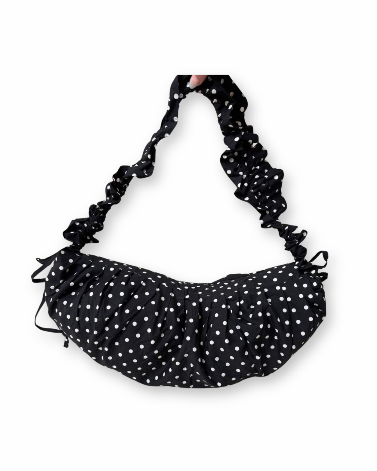 2in1 Tasche Polka Dots schwarz