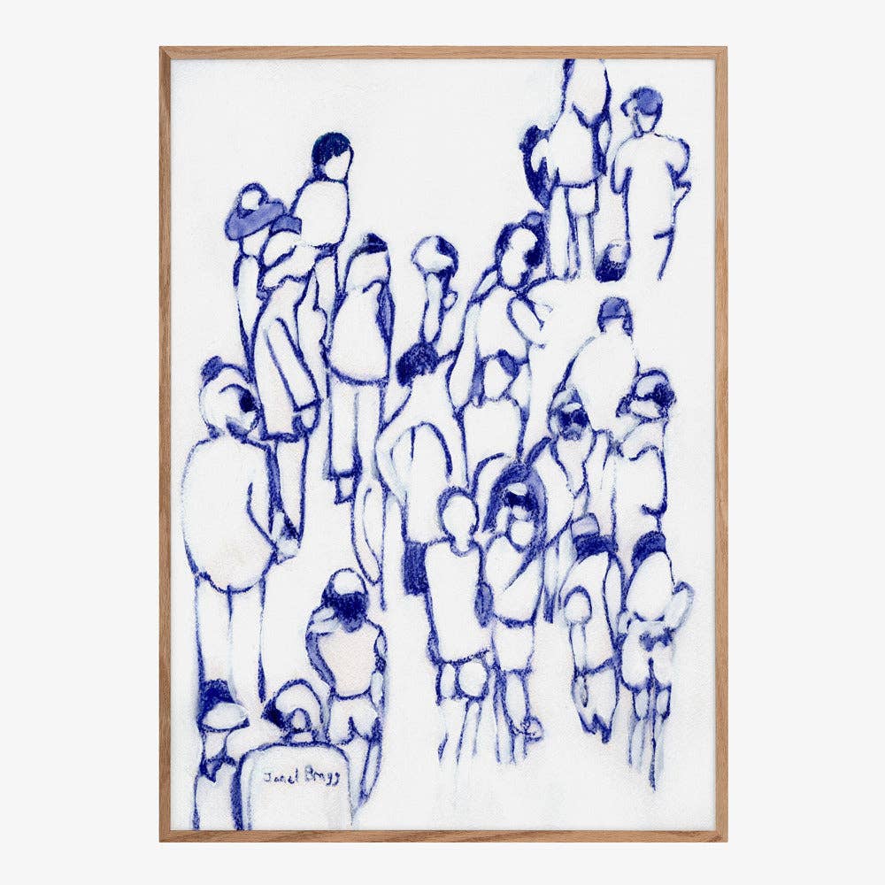 Kunstdruck: Blue Crowd (50x70cm)