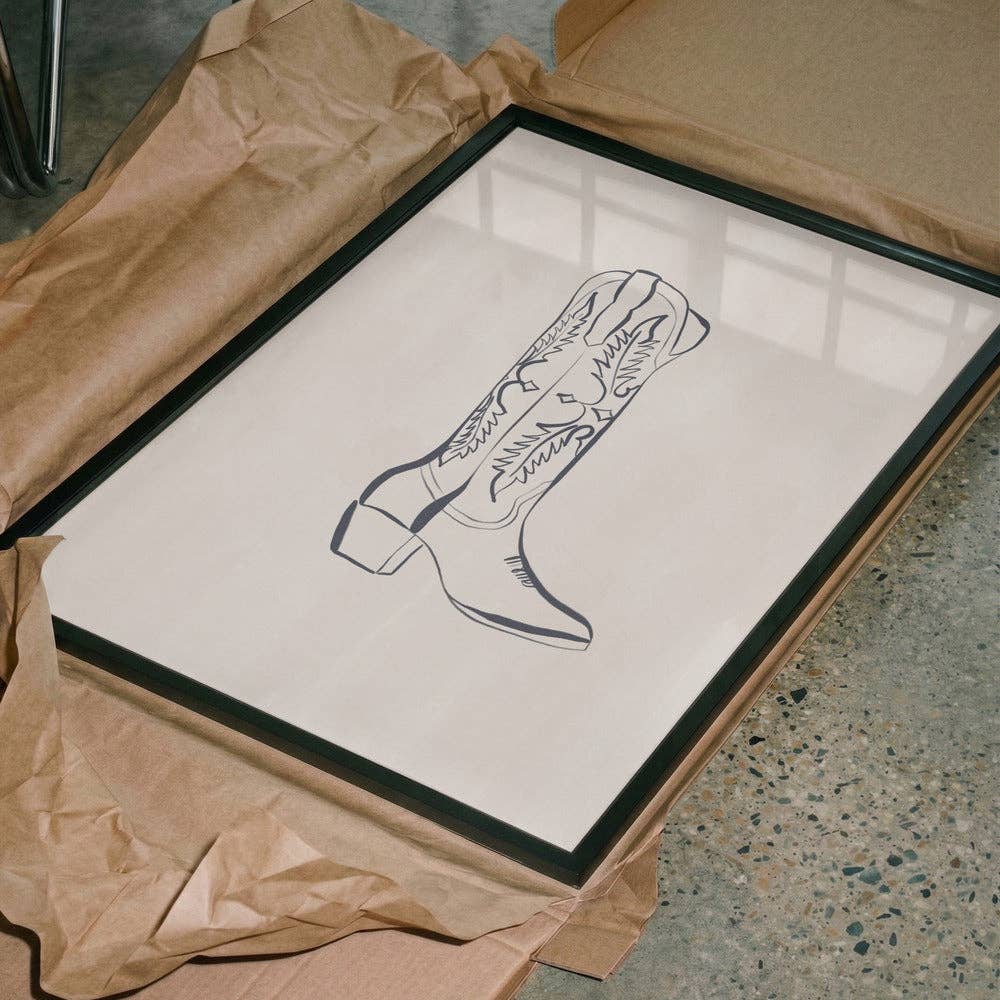 Kunstdruck: Cowboystiefel (40 x 50cm)