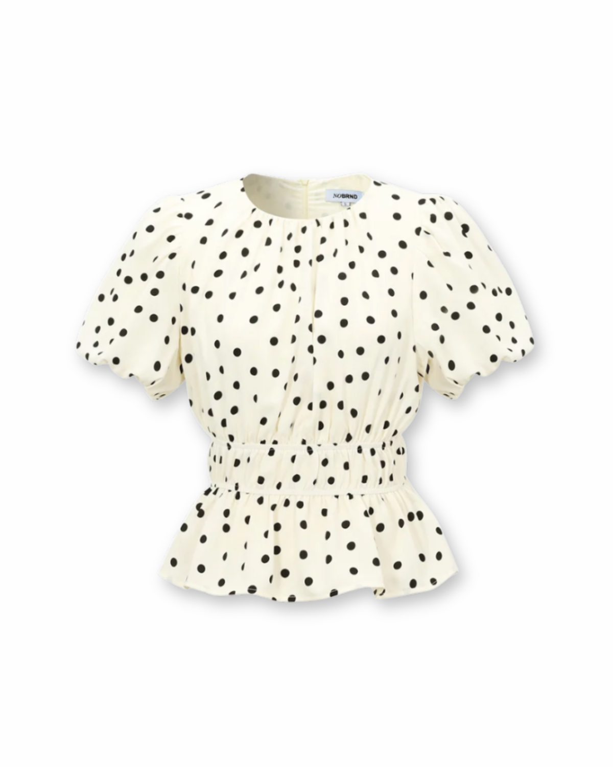 Bluse Polka Dots in weiß