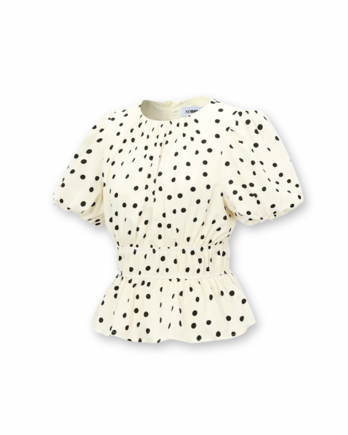 Bluse Polka Dots in weiß