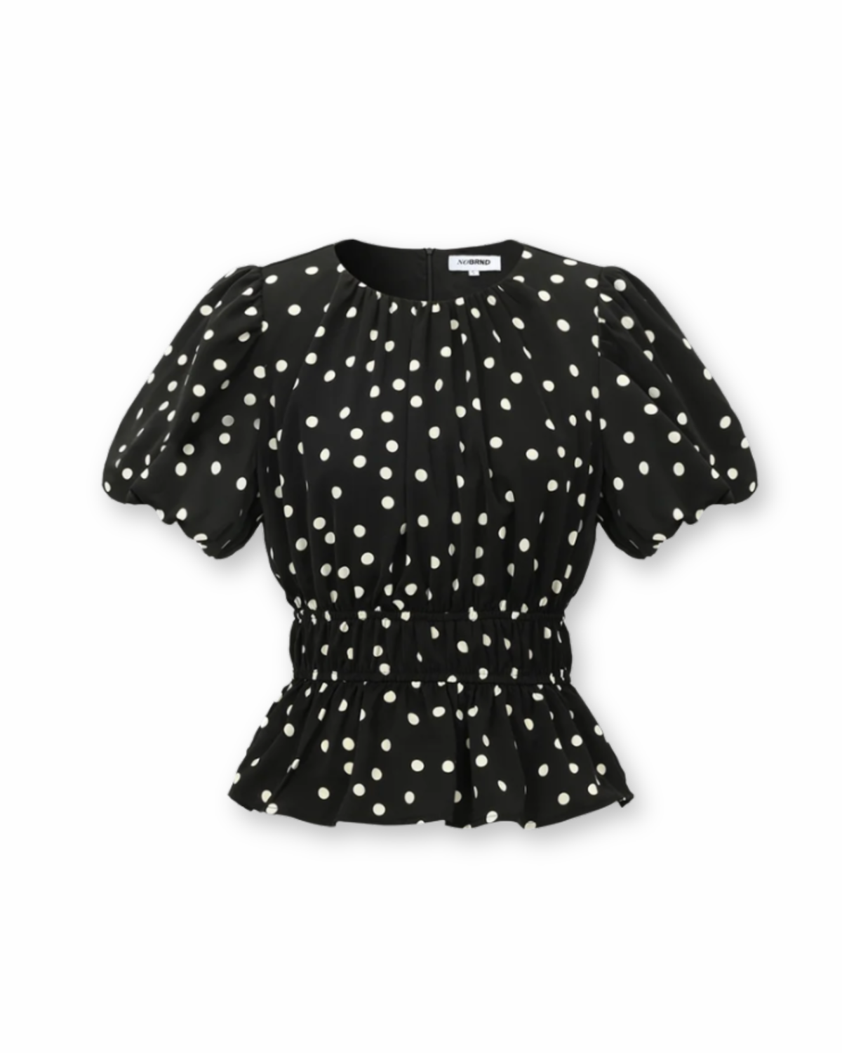 Bluse Polka Dots schwarz