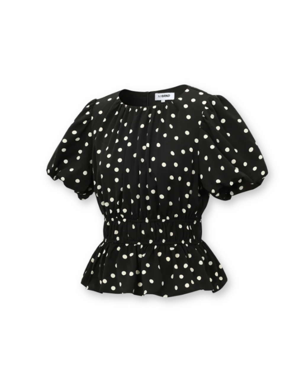 Bluse Polka Dots schwarz