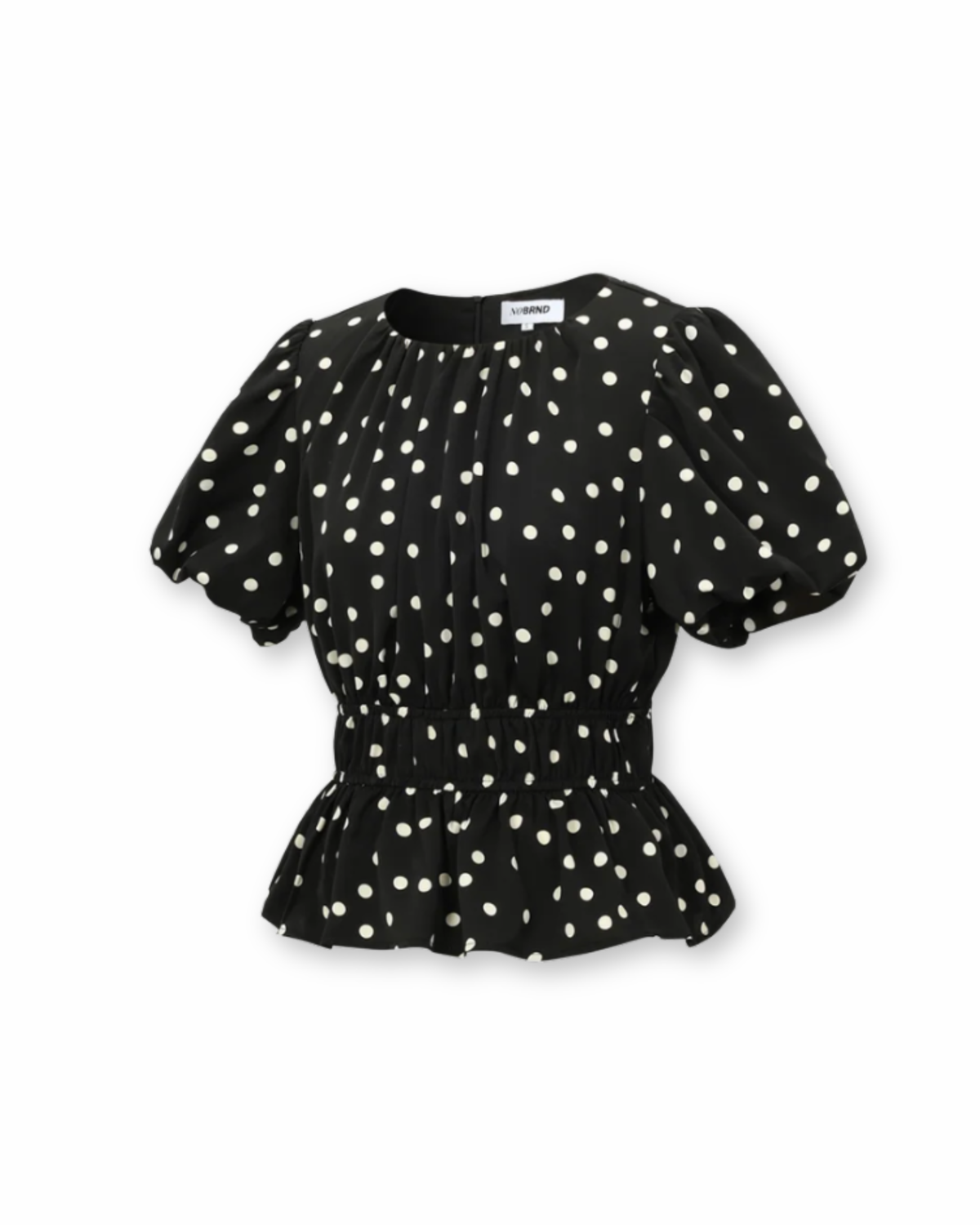 Bluse Polka Dots schwarz