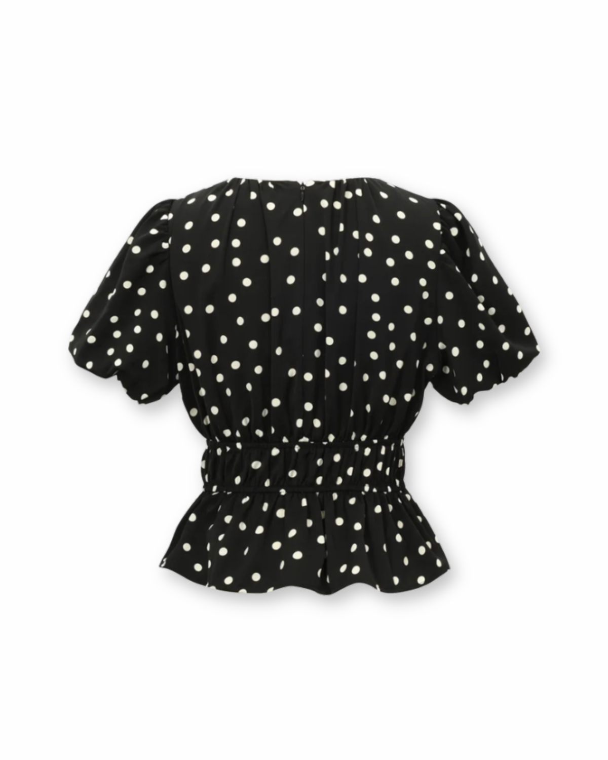 Bluse Polka Dots schwarz