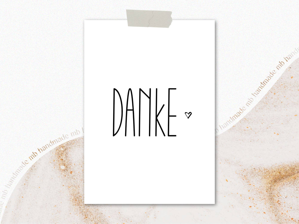 Postkarte "DANKE"