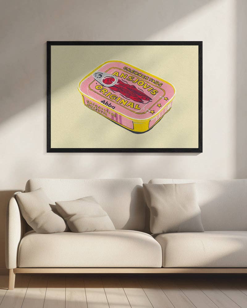 Kunstdruck: Vintage-Fischdose (50x70cm)