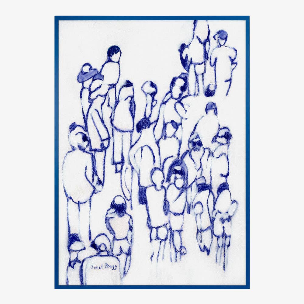 Kunstdruck: Blue Crowd (50x70cm)