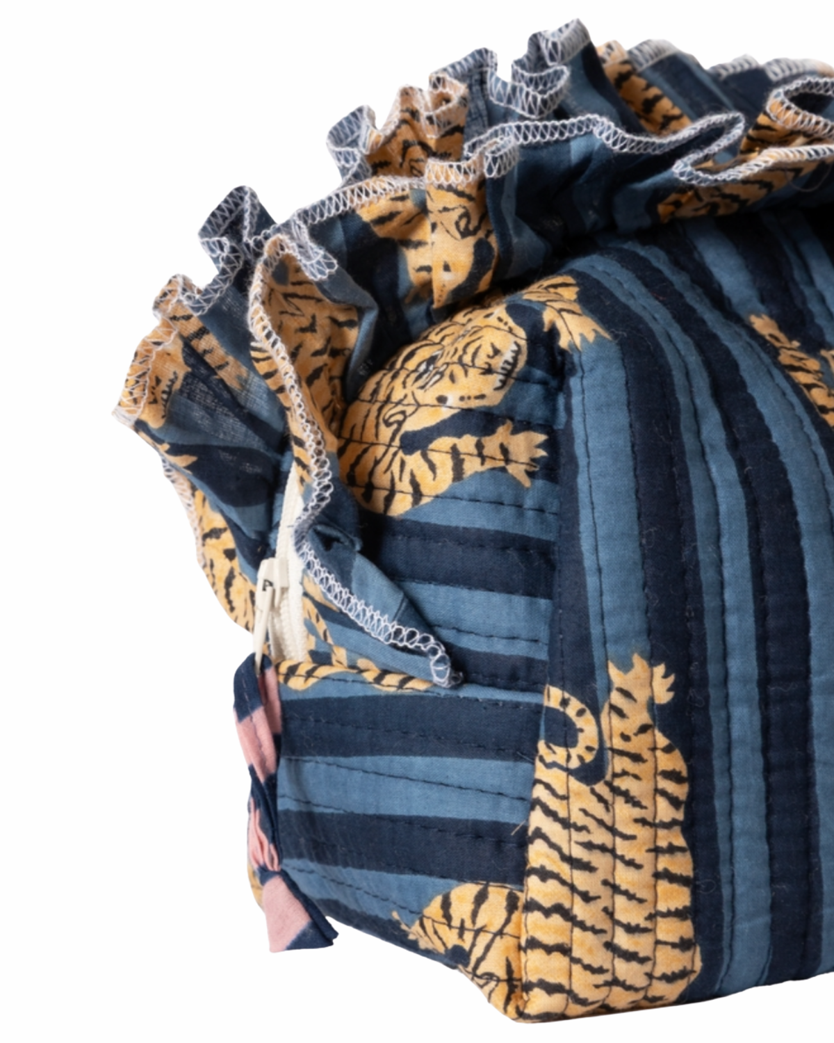 Kosmetikbeutel Tiger Stripes Blau