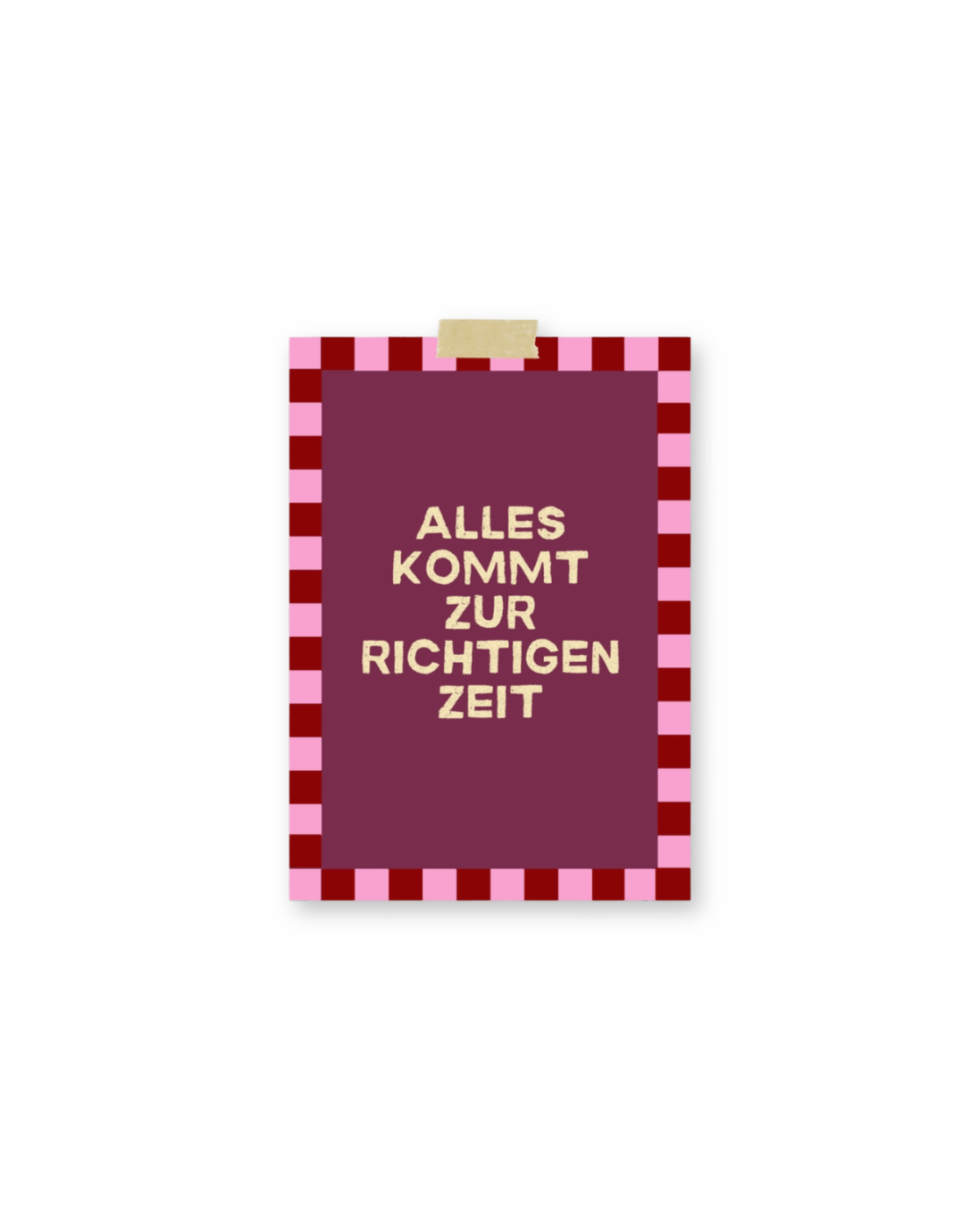 Postkarte "Alles kommt zur richtigen Zeit"