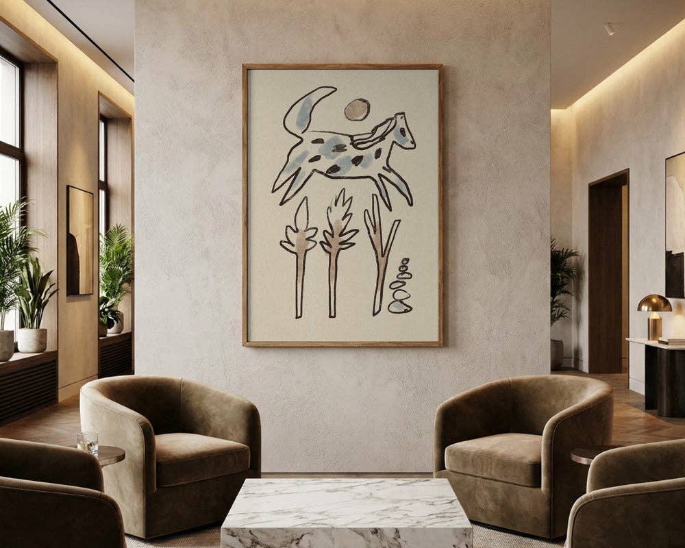 Kunstdruck: Wüstenpferd (50x70cm)