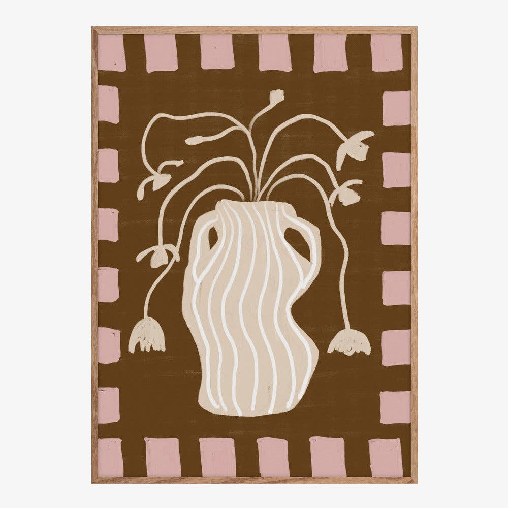 Kunstdruck: Gestreifte Vase (40 x 50cm)