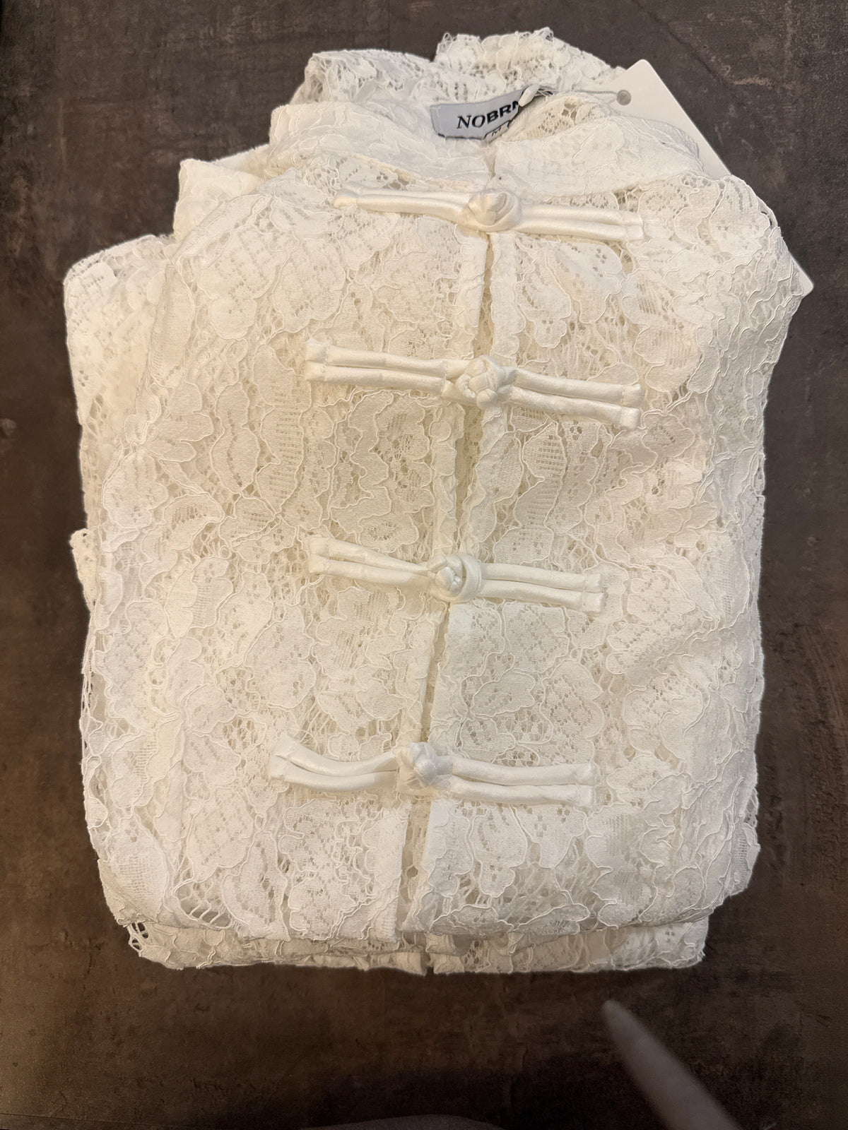 Bluse Spitze Weiß