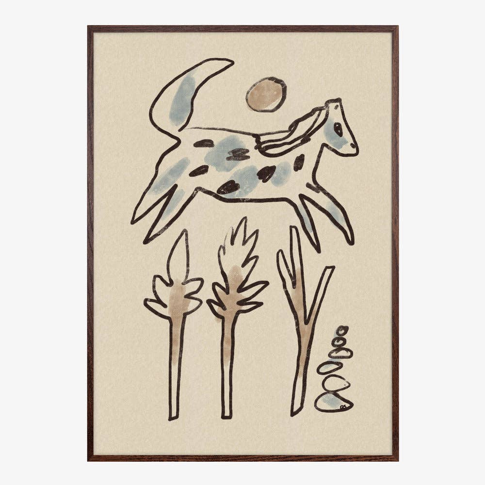 Kunstdruck: Wüstenpferd (50x70cm)