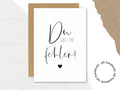 Postkarte "Du WIRST UNS fehlen!"