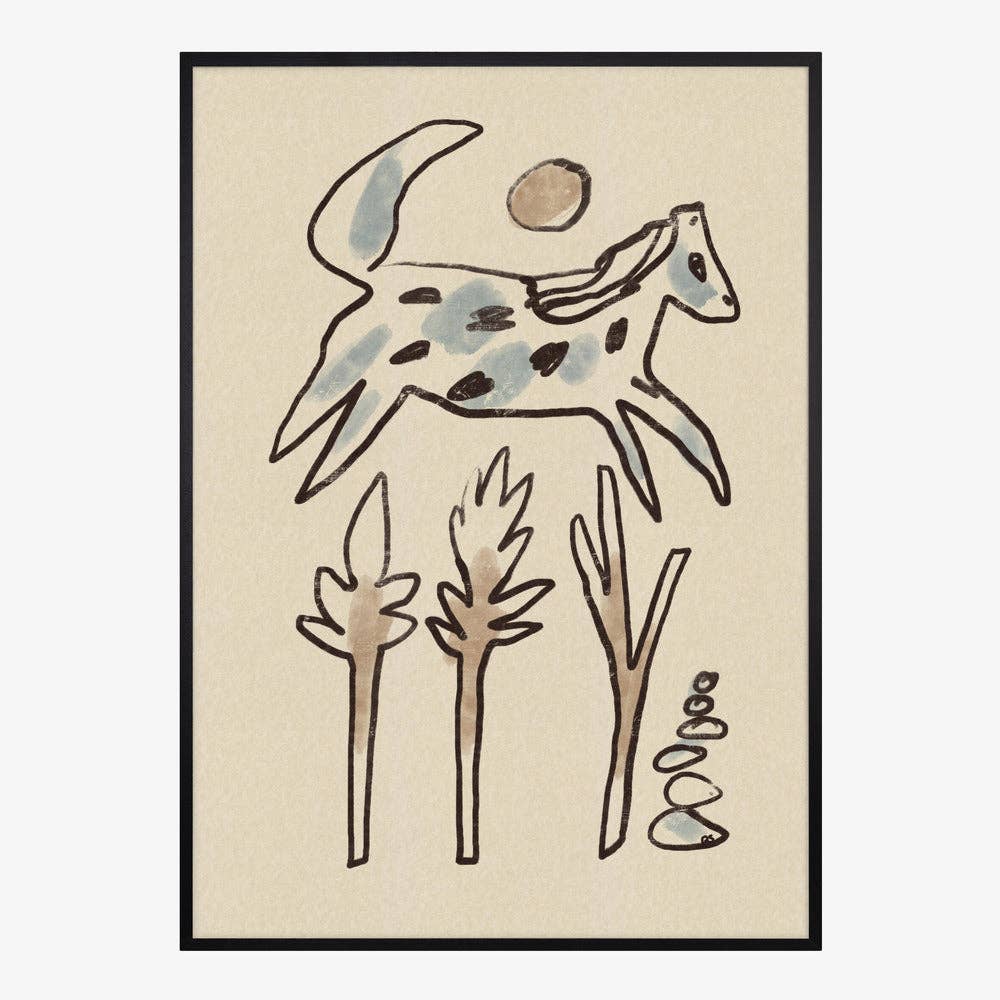 Kunstdruck: Wüstenpferd (50x70cm)