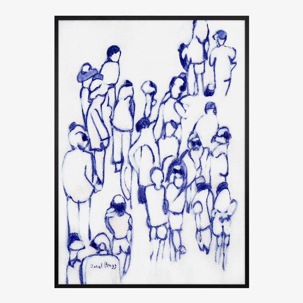 Kunstdruck: Blue Crowd (40x50cm)