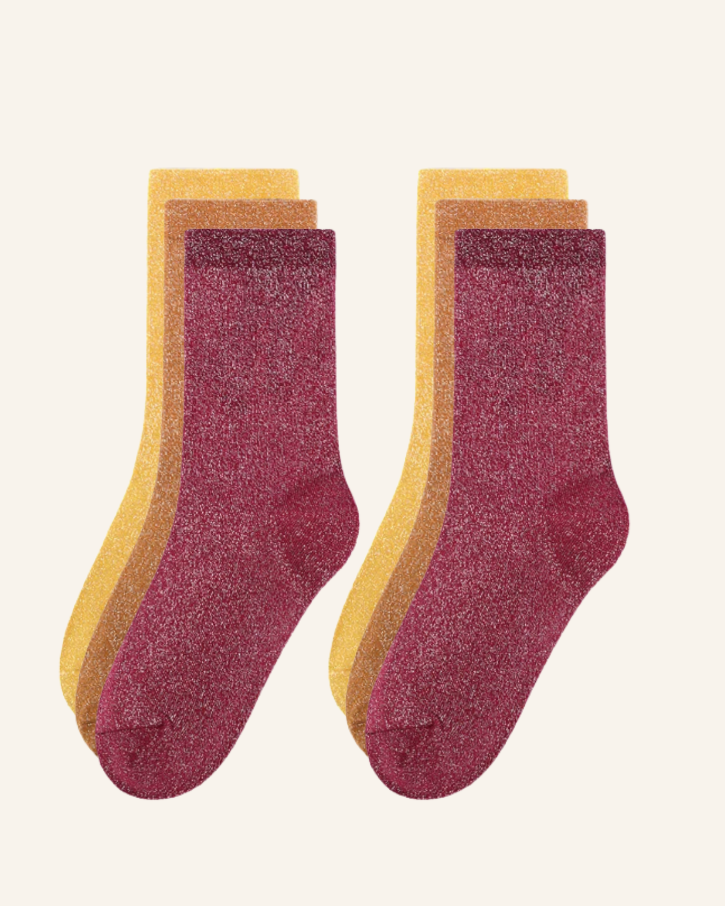 Socken Geschenkeset Glitzer