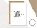 Postkarte "DANKE"