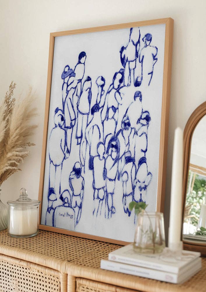Kunstdruck: Blue Crowd (70x100cm)