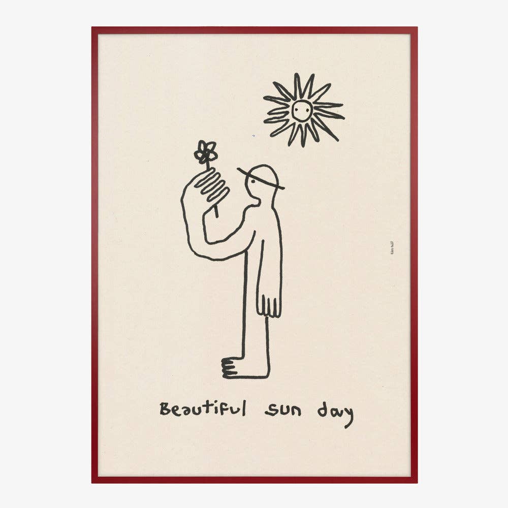 Kunstdruck: Sun Day Figur (70 x 100cm)