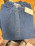 Hemd Bluse Jeans Blau