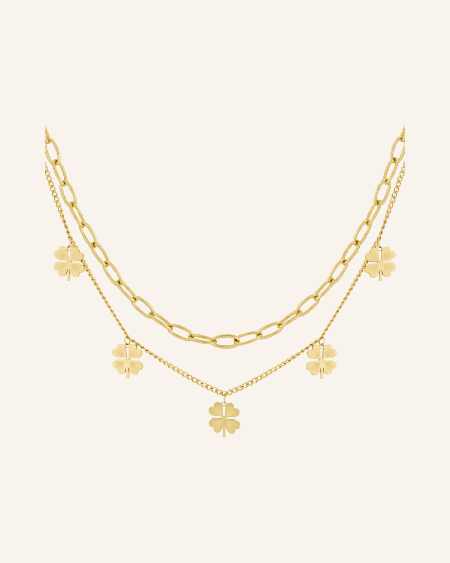 Kette Gold Kleeblätter