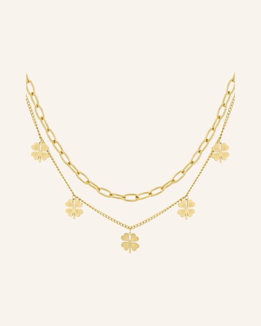 Kette Gold Kleeblätter